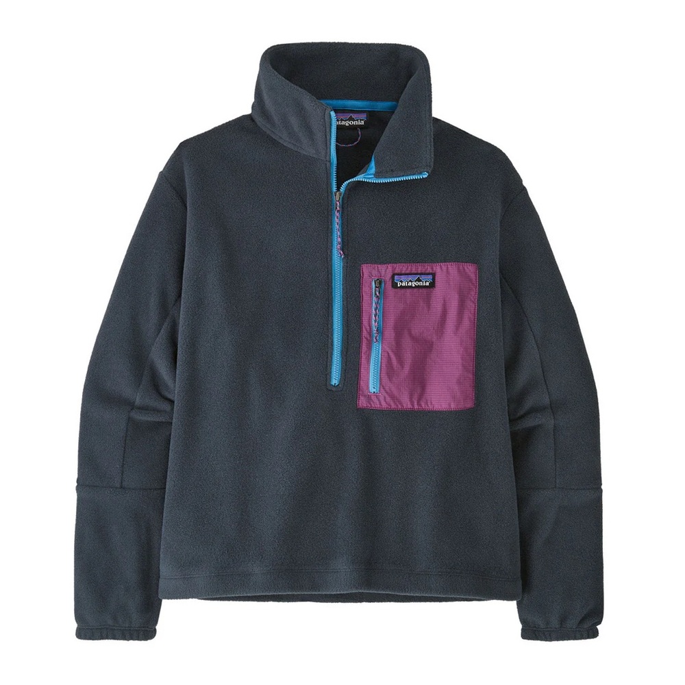 ‼️SOLD‼️Patagonia Women's Microdini Half Zip Fleece Pullover XXL Pitch Blue Grey
